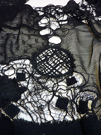 Detail - Black Lace wrap